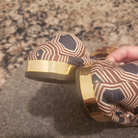 Tory Burch leather fabric flats - Picture 4 of 7